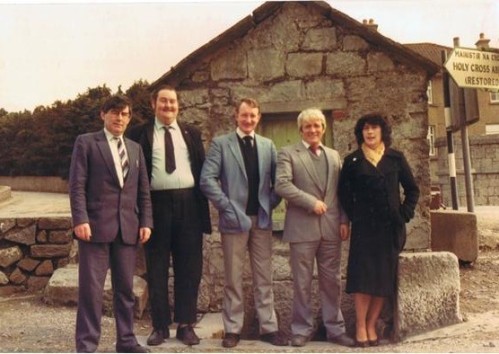Seamus Maguire pictured second from the left